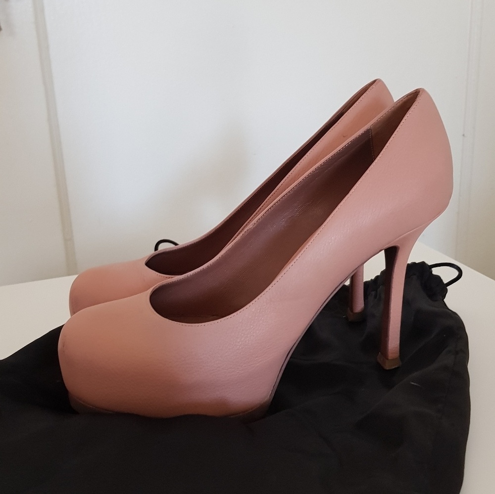 YSL Tribtoo EU36 Nude Pumps 80